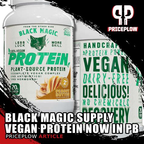 Vegan protein enhanced with black magic